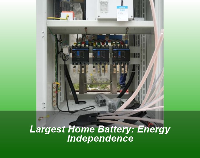 Largest Home Battery: Energy Independence